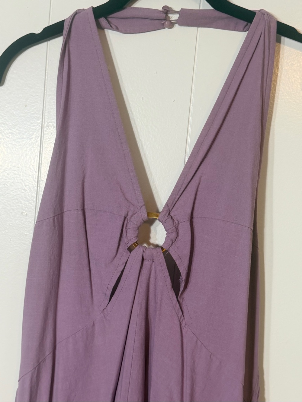 Purple Ring Front Maxi Dress - Picture 3 of 4